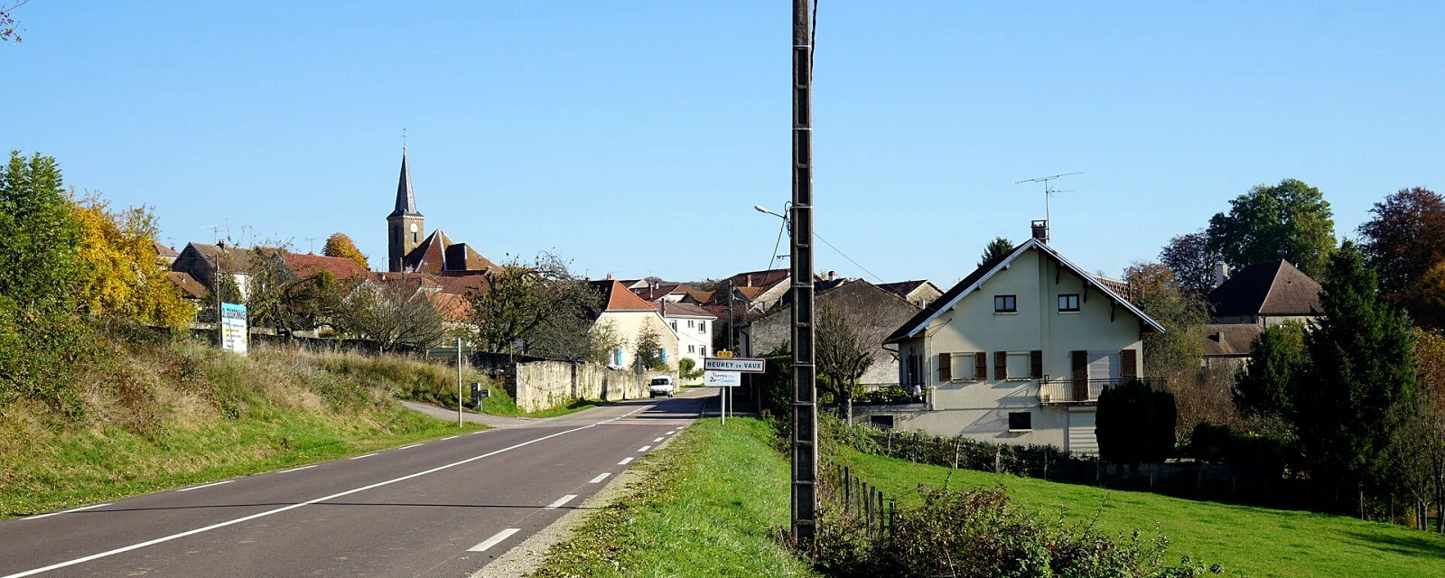 Vue de Neurey-en-Vaux, Haute-Saône