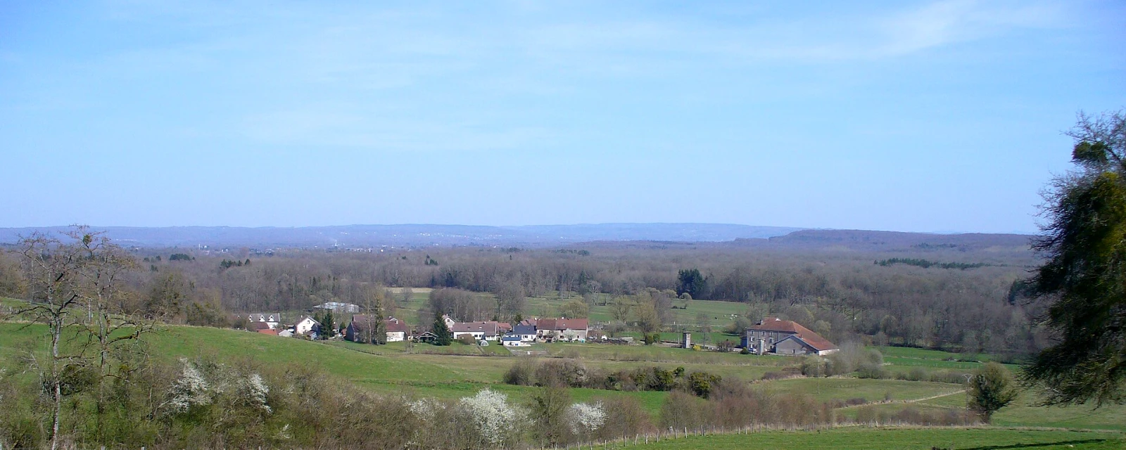 Vue de La Pisseure, Haute-Saône