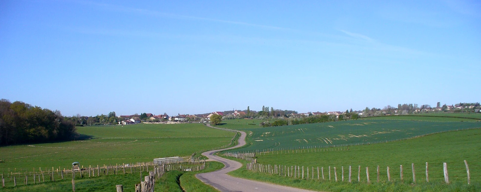 Vue de Polaincourt-et-Clairefontaine, Haute-Saône