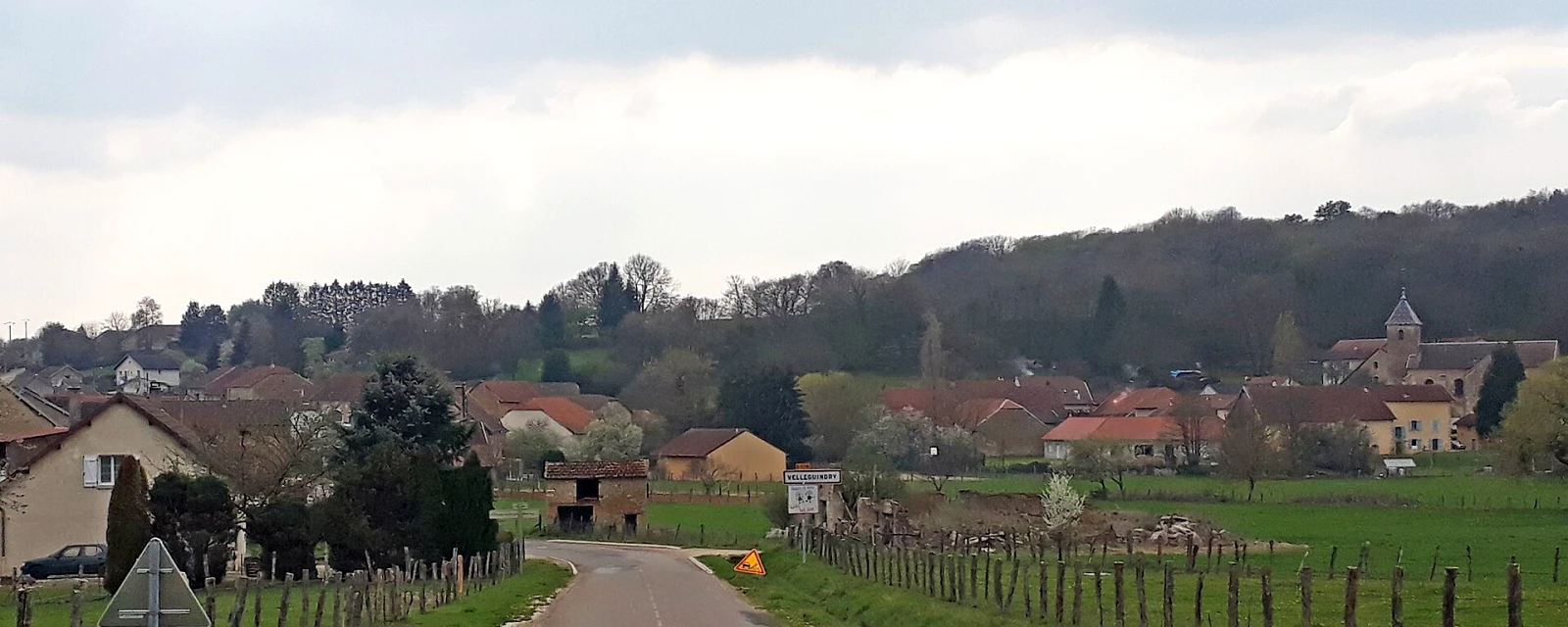 Vue de Velleguindry-et-Levrecey, Haute-Saône