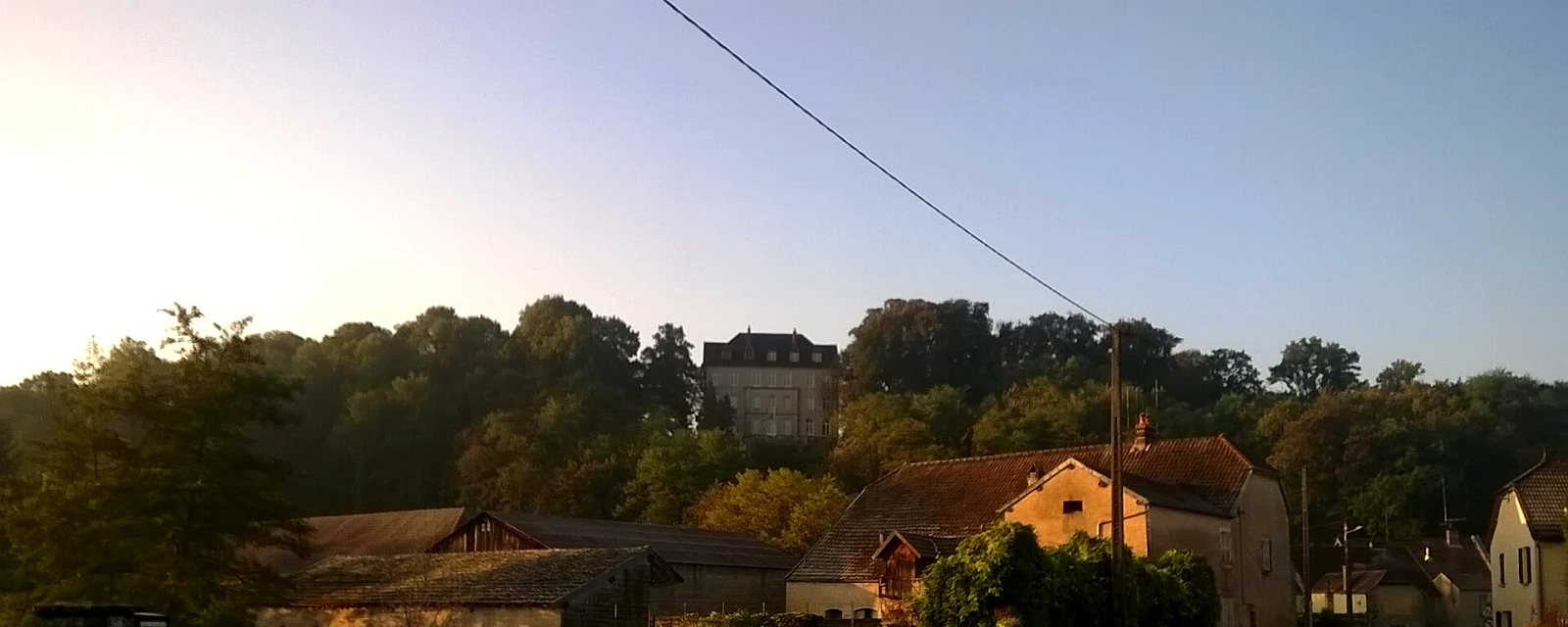 Vue de Vellexon-Queutrey-et-Vaudey, Haute-Saône