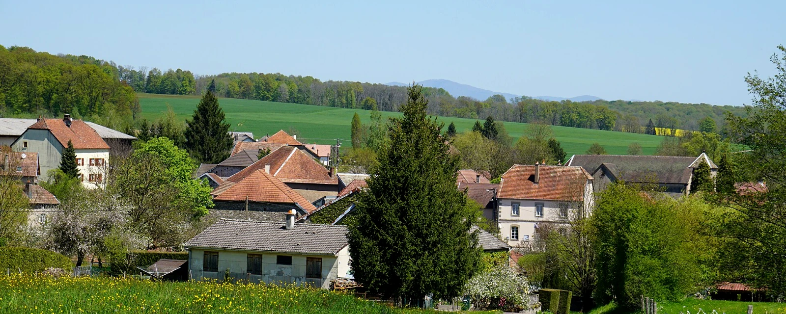 Vue de Villafans, Haute-Saône