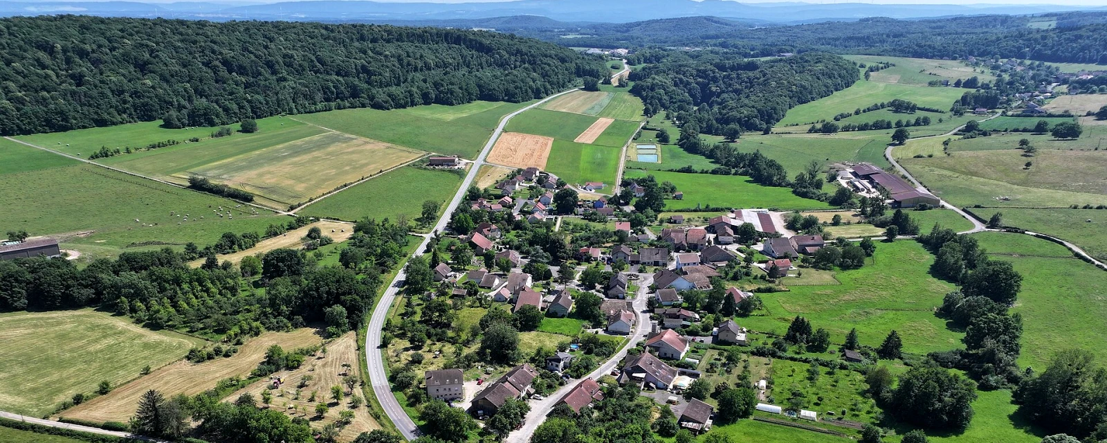Vue de Villers-sur-Saulnot, Haute-Saône