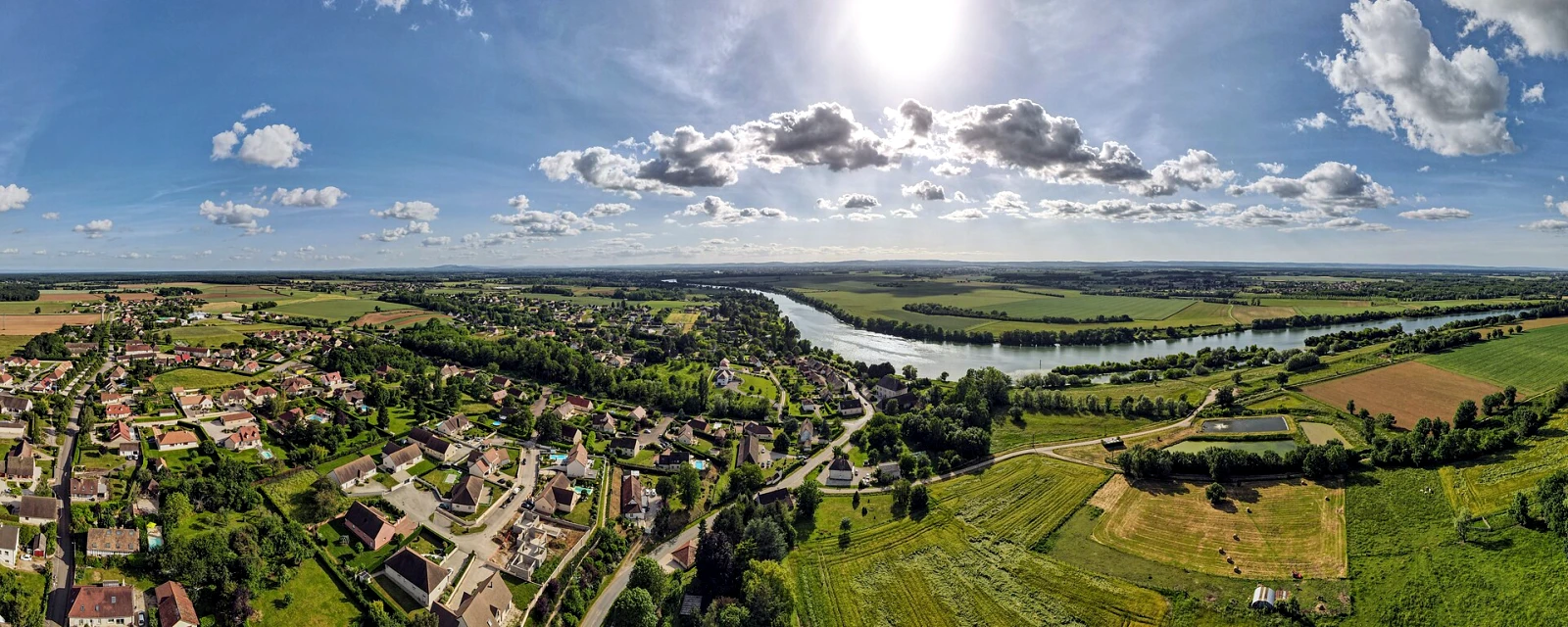 Vue de Allériot, Saône-et-Loire