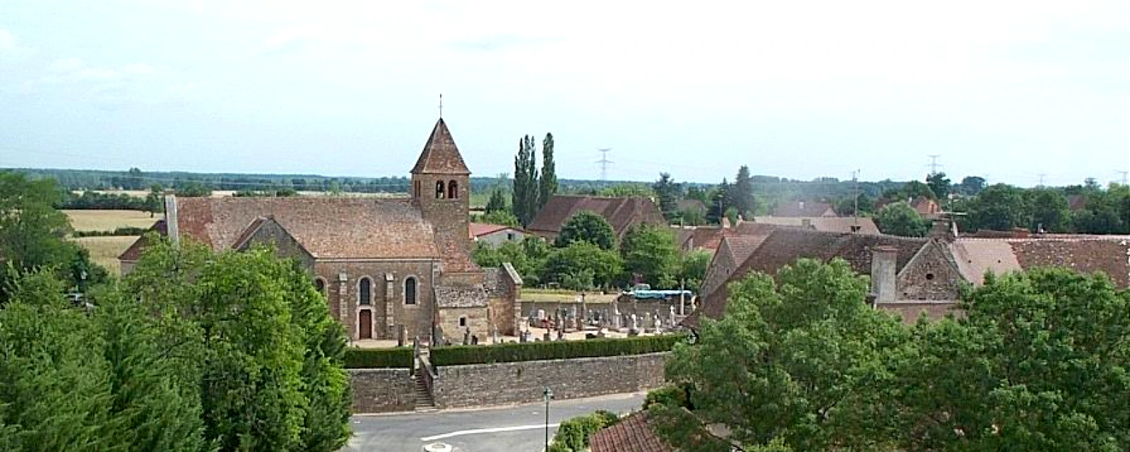 Vue de La Chapelle-de-Bragny, Saône-et-Loire