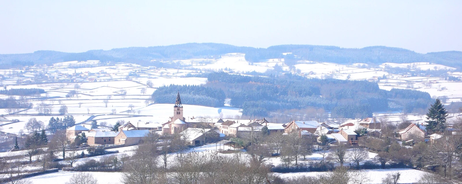 Vue de La Chapelle-du-Mont-de-France, Saône-et-Loire