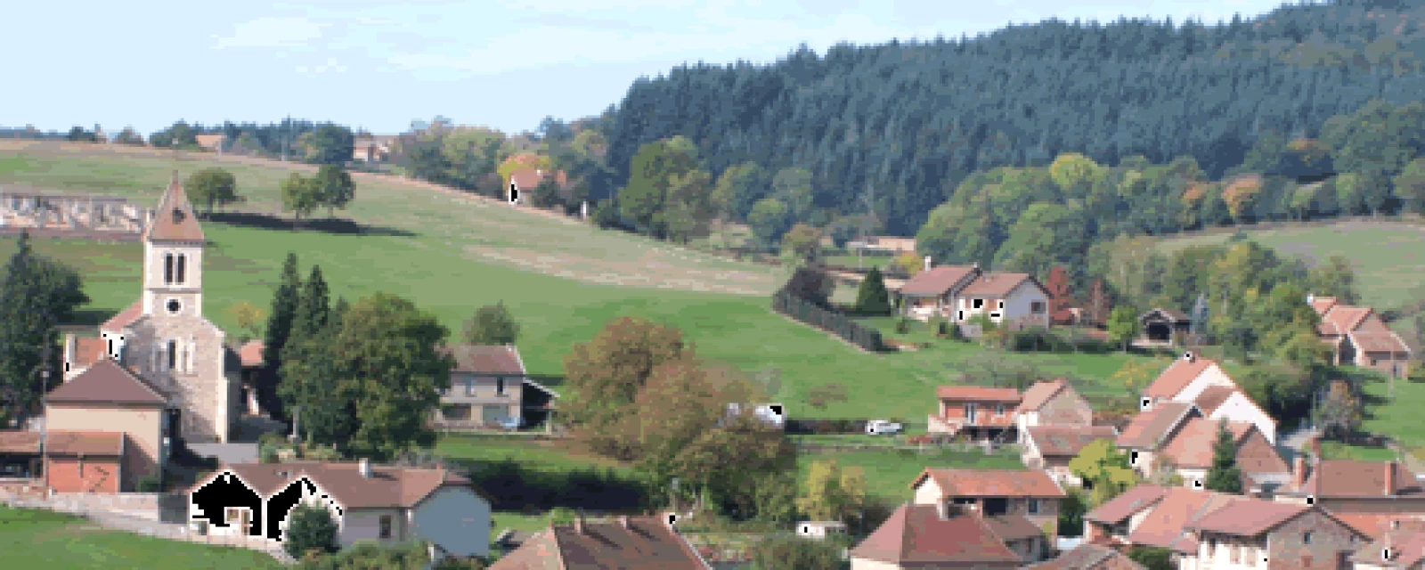 Vue de Châtenay, Saône-et-Loire