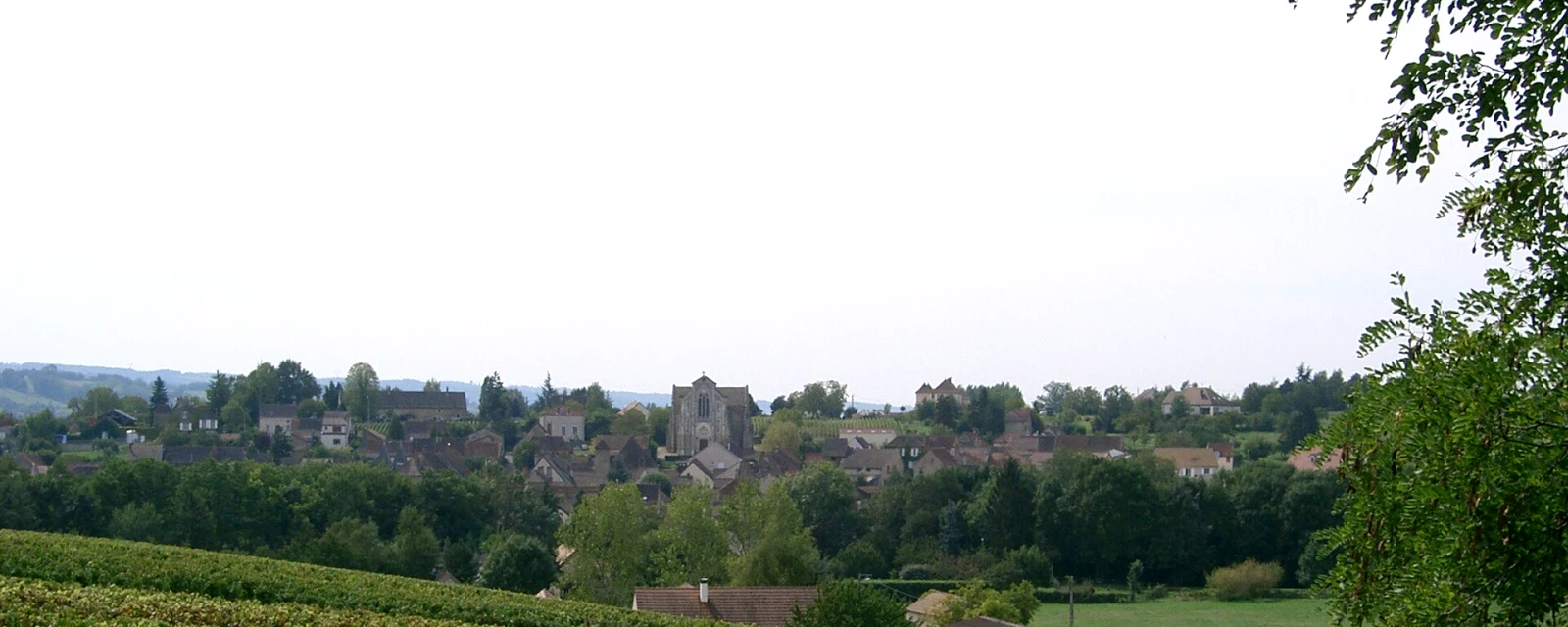 Vue de Cheilly-lès-Maranges, Saône-et-Loire
