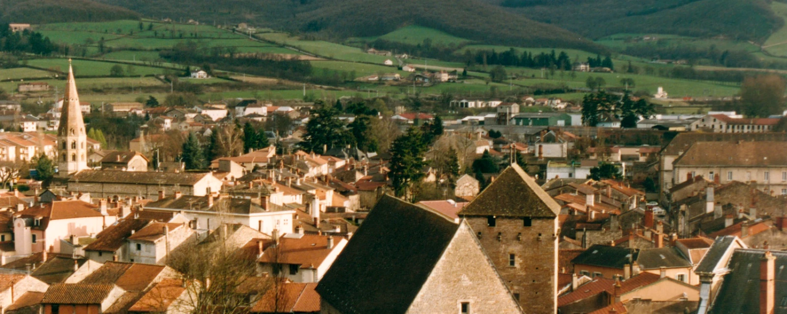 Vue de Cluny, Saône-et-Loire