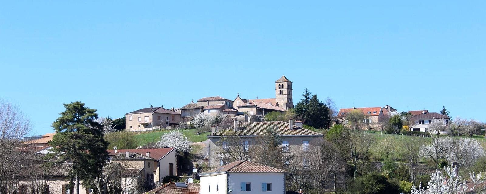 Vue de Davayé, Saône-et-Loire