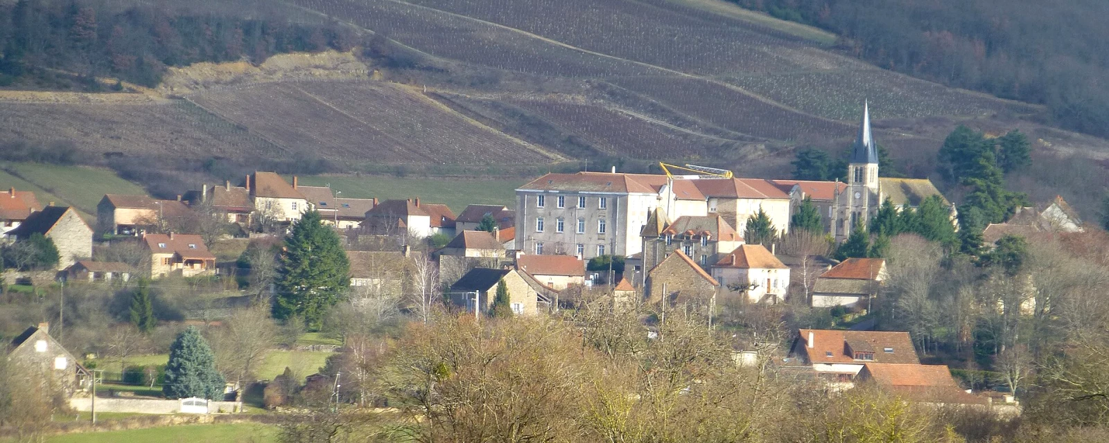 Vue de Fley, Saône-et-Loire