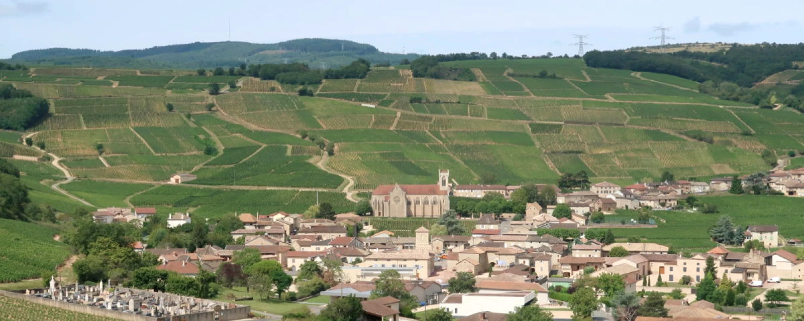 Vue de Fuissé, Saône-et-Loire
