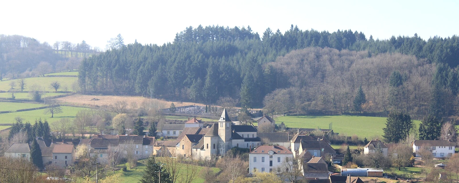 Vue de Ozolles, Saône-et-Loire
