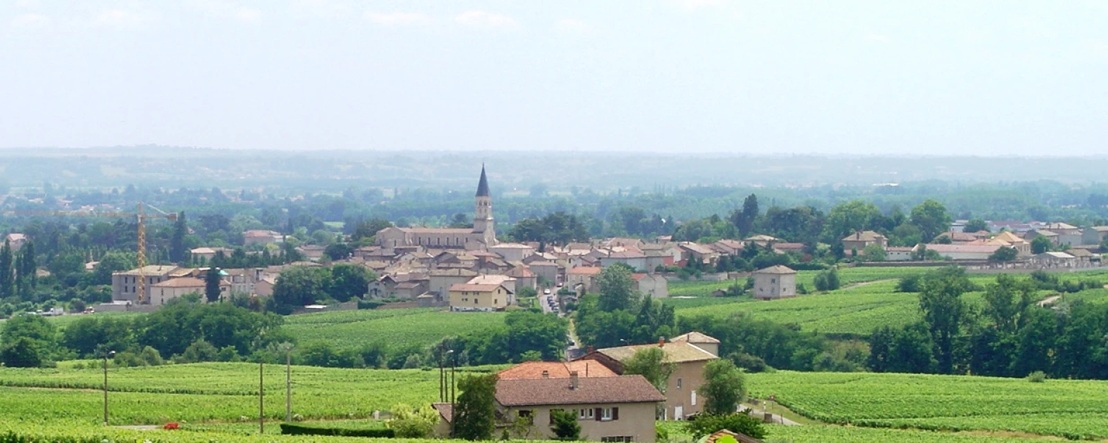 Vue de Romanèche-Thorins, Saône-et-Loire
