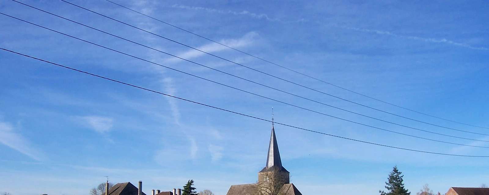Vue de Saint-Gervais-en-Vallière, Saône-et-Loire