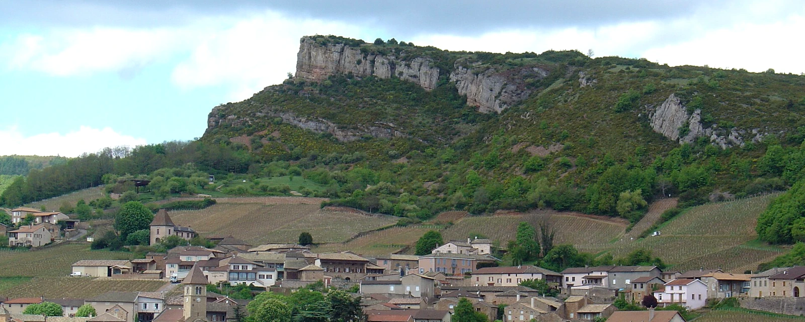 Vue de Solutré-Pouilly, Saône-et-Loire