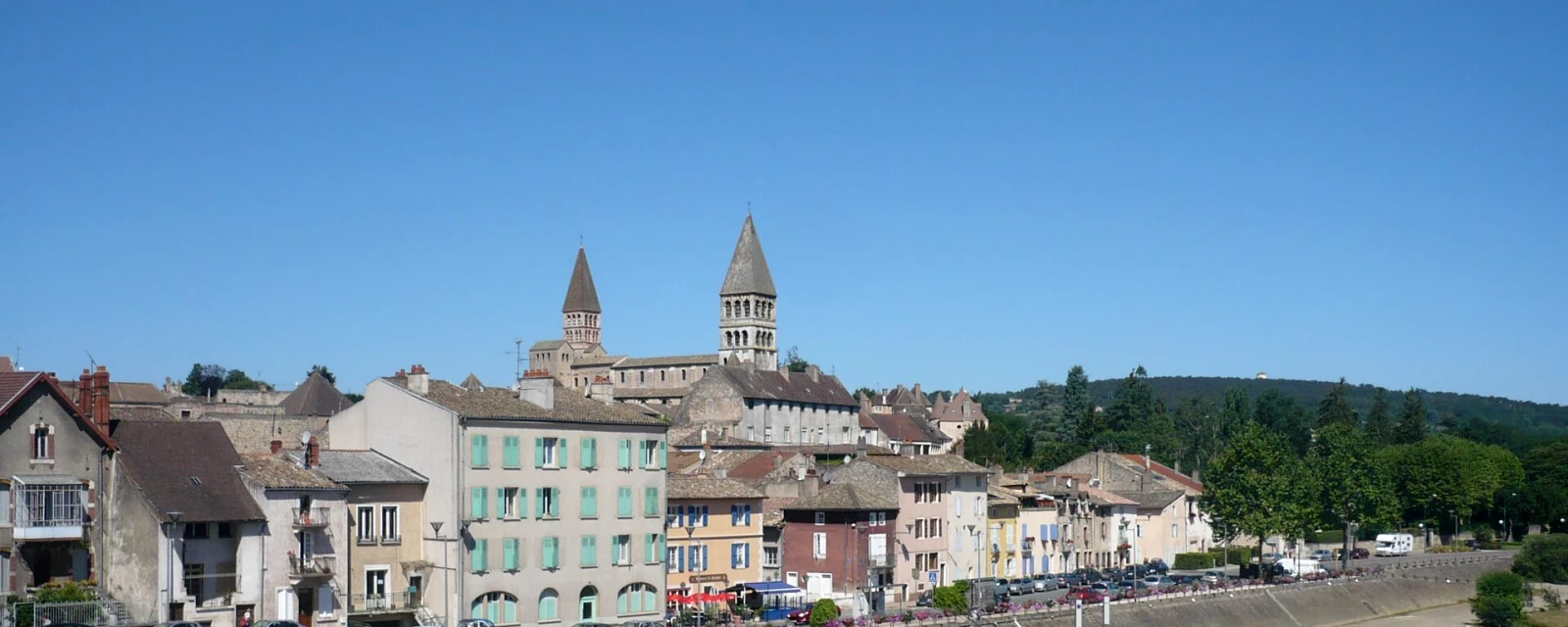 Vue de Tournus, Saône-et-Loire