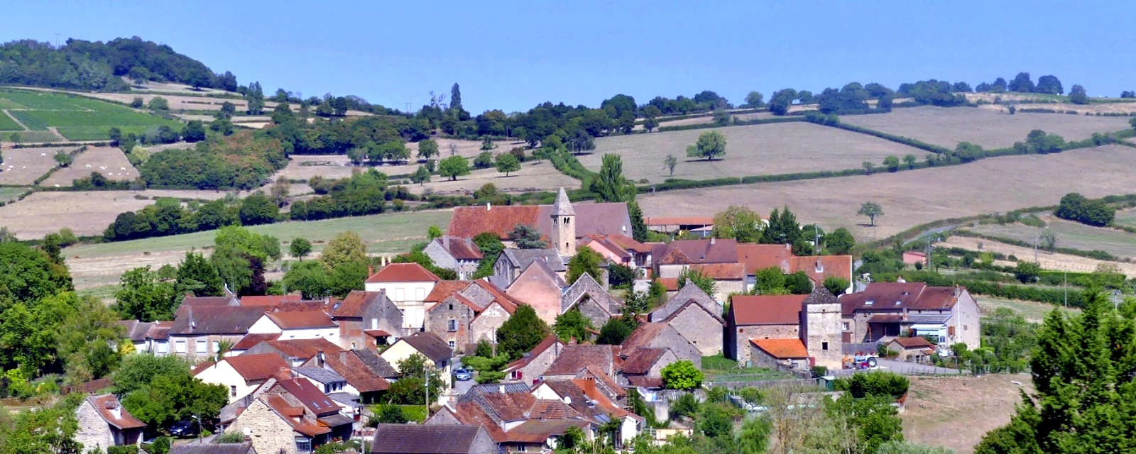 Vue de Vaux-en-Pré, Saône-et-Loire