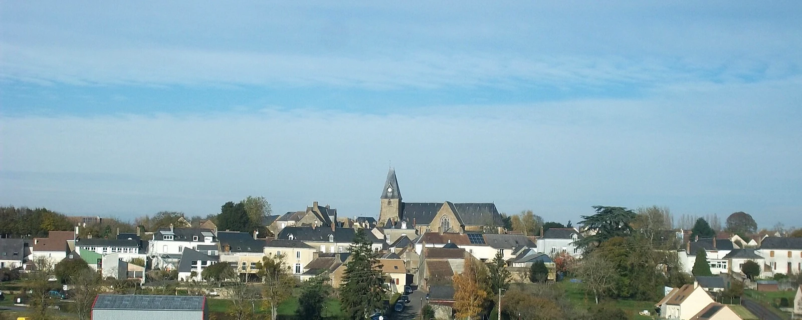 Vue de Coulans-sur-Gée, Sarthe
