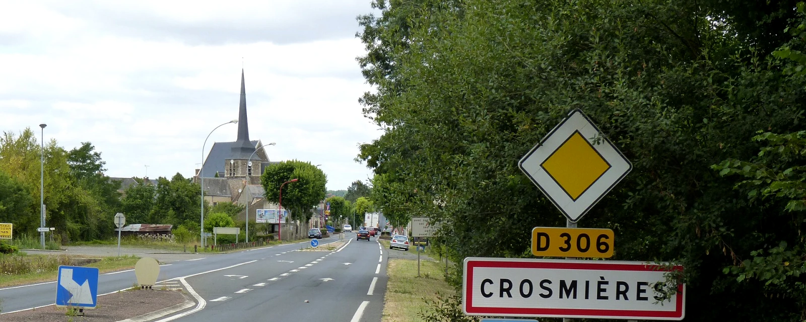 Vue de Crosmières, Sarthe
