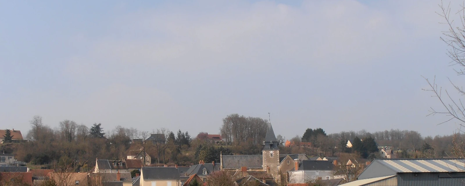 Vue de Mareil-sur-Loir, Sarthe