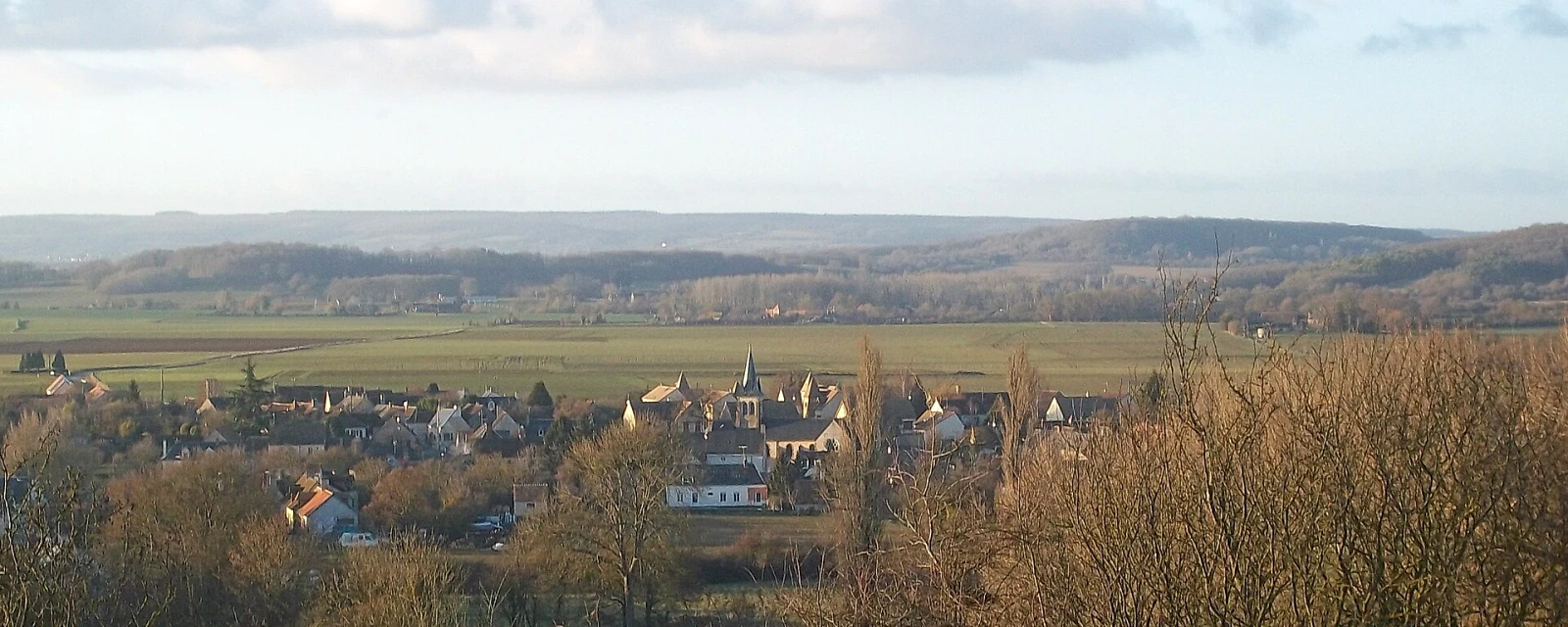 Vue de Mézières-sous-Lavardin, Sarthe