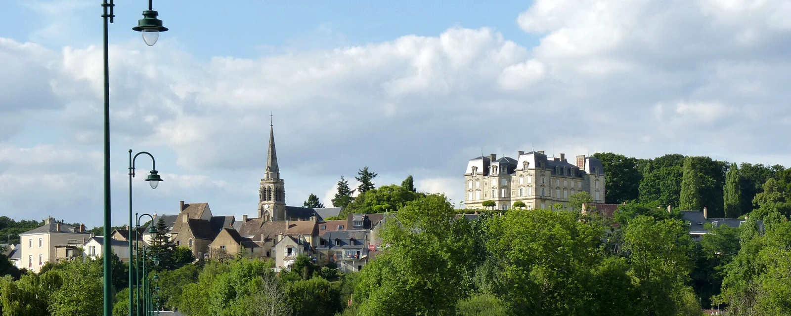 Vue de Montfort-le-Gesnois, Sarthe