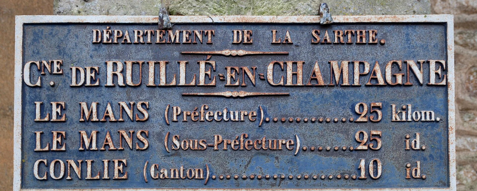 Vue de Ruillé-en-Champagne, Sarthe