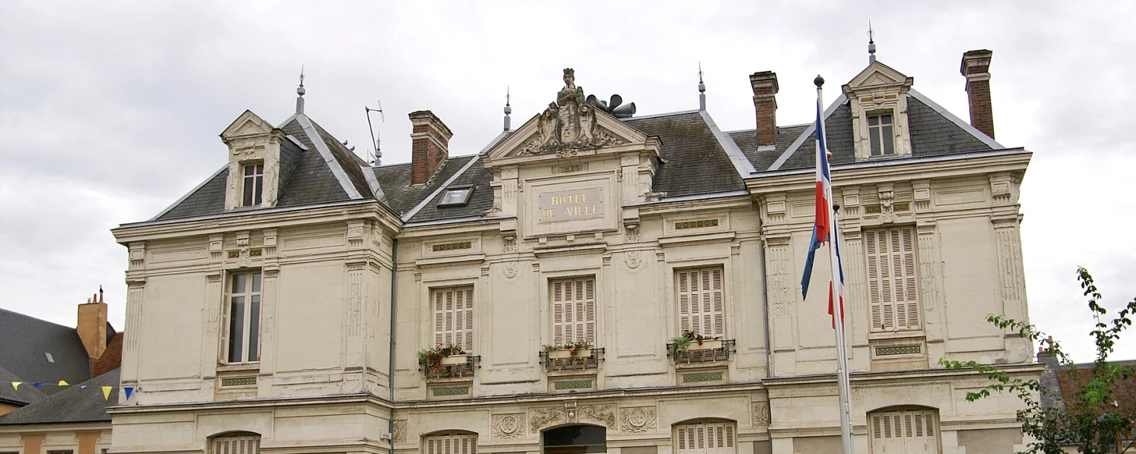 Vue de Saint-Calais, Sarthe