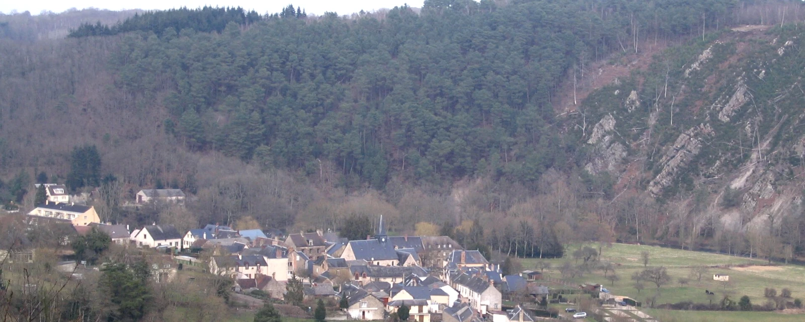 Vue de Saint-Léonard-des-Bois, Sarthe