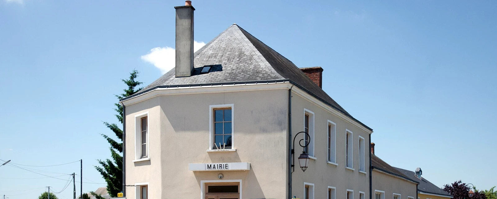 Vue de Saint-Michel-de-Chavaignes, Sarthe