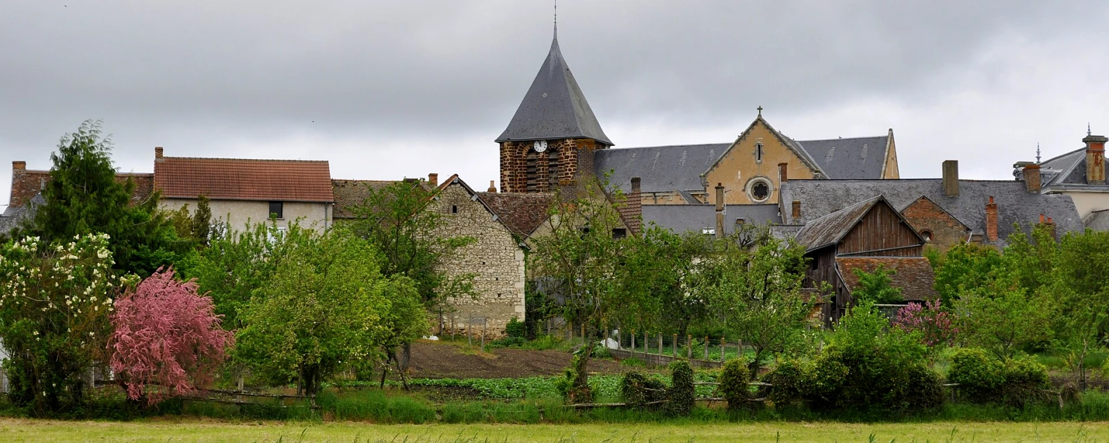 Vue de Yvré-le-Pôlin, Sarthe