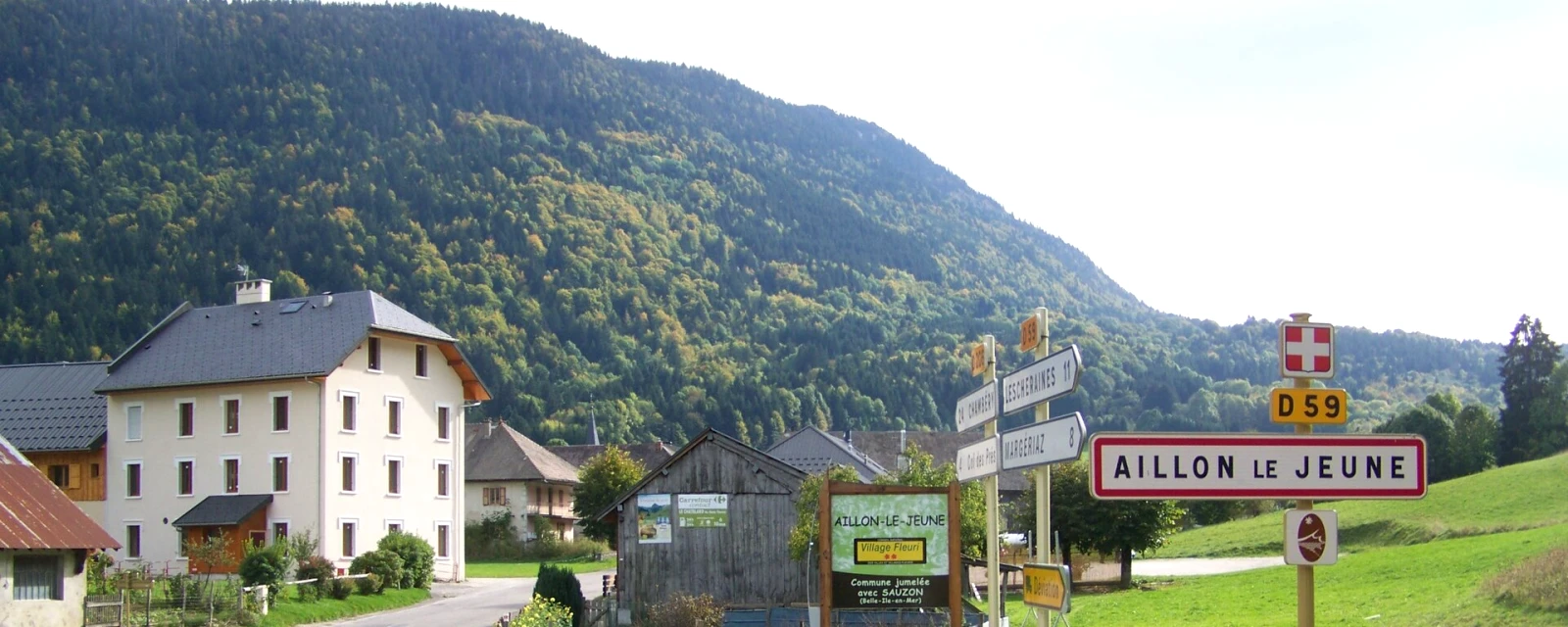 Vue de Aillon-le-Jeune, Savoie