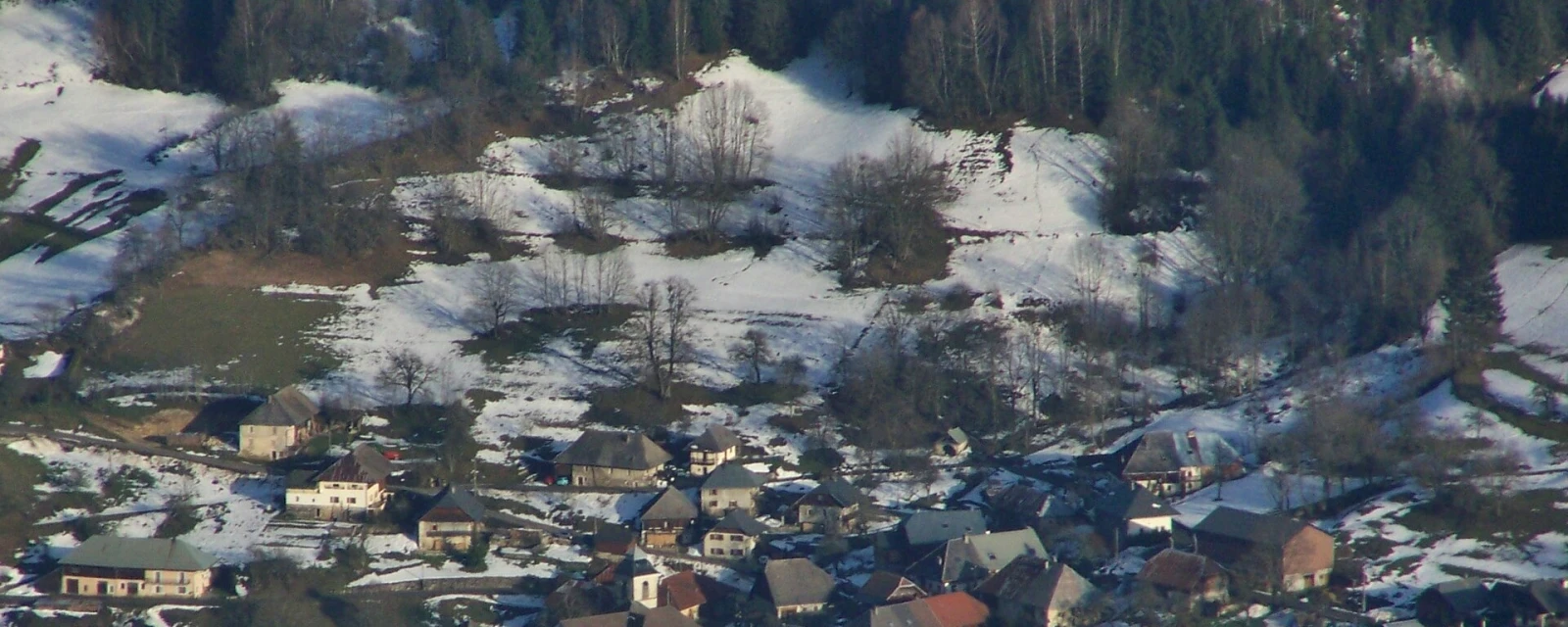 Vue de Aillon-le-Vieux, Savoie