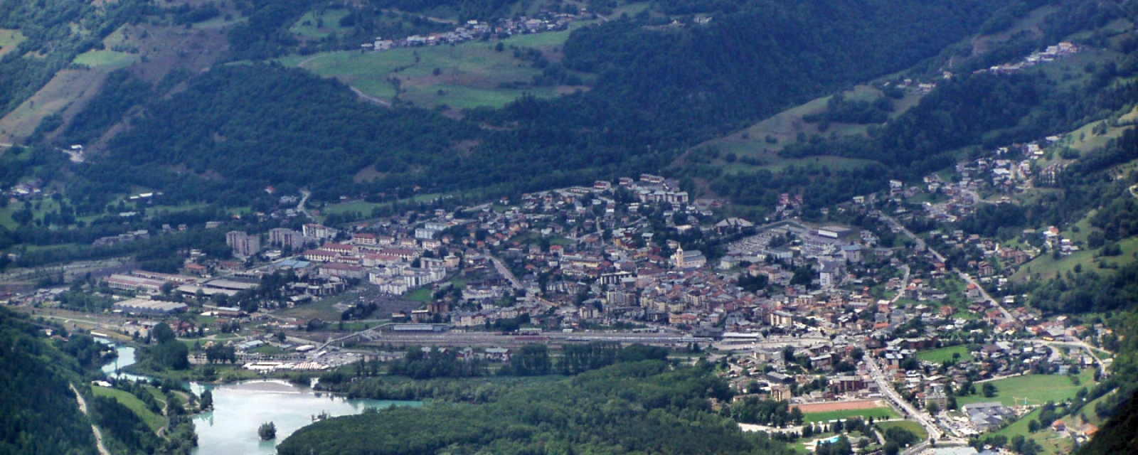 Vue de Bourg-Saint-Maurice, Savoie