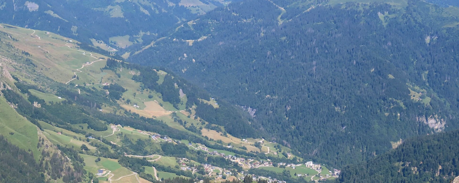 Vue de La Giettaz, Savoie