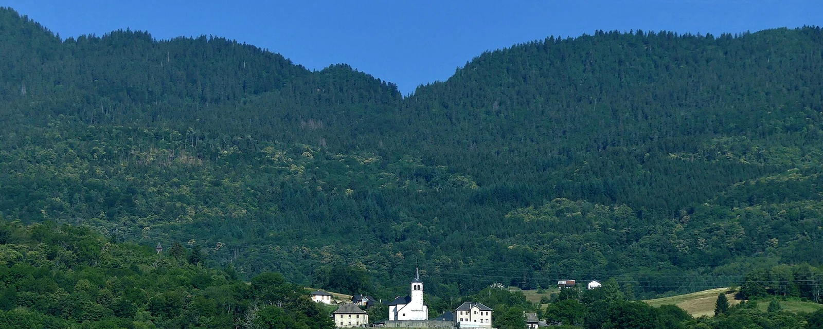 Vue de Saint-Alban-d'Hurtières, Savoie
