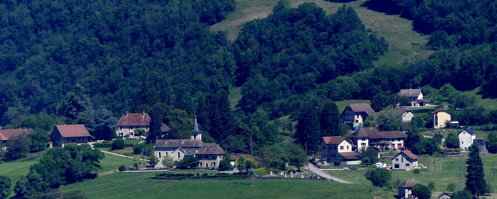 Vue de Sainte-Marie-d'Alvey, Savoie
