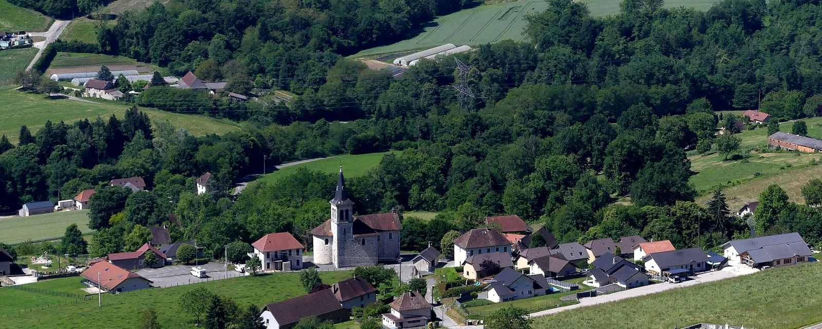 Vue de Verel-de-Montbel, Savoie