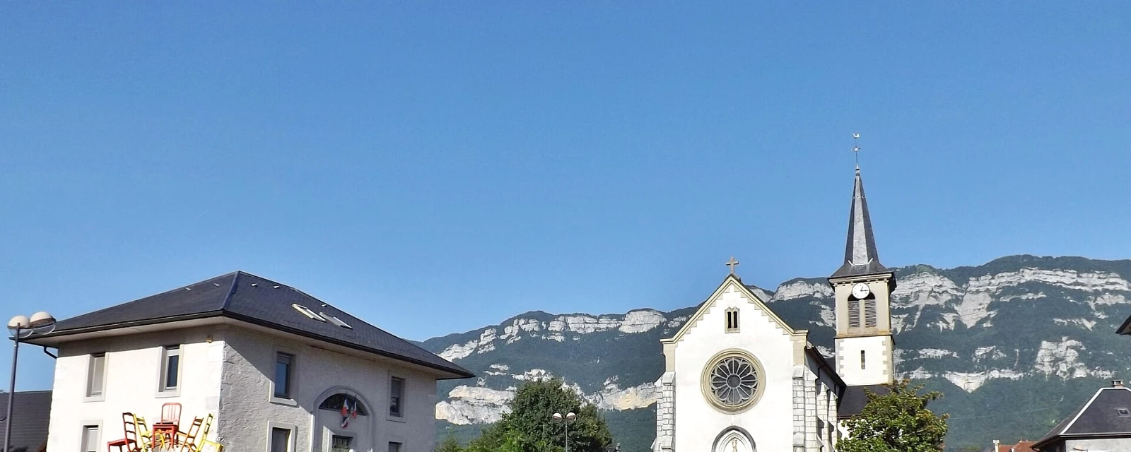 Vue de Viviers-du-Lac, Savoie