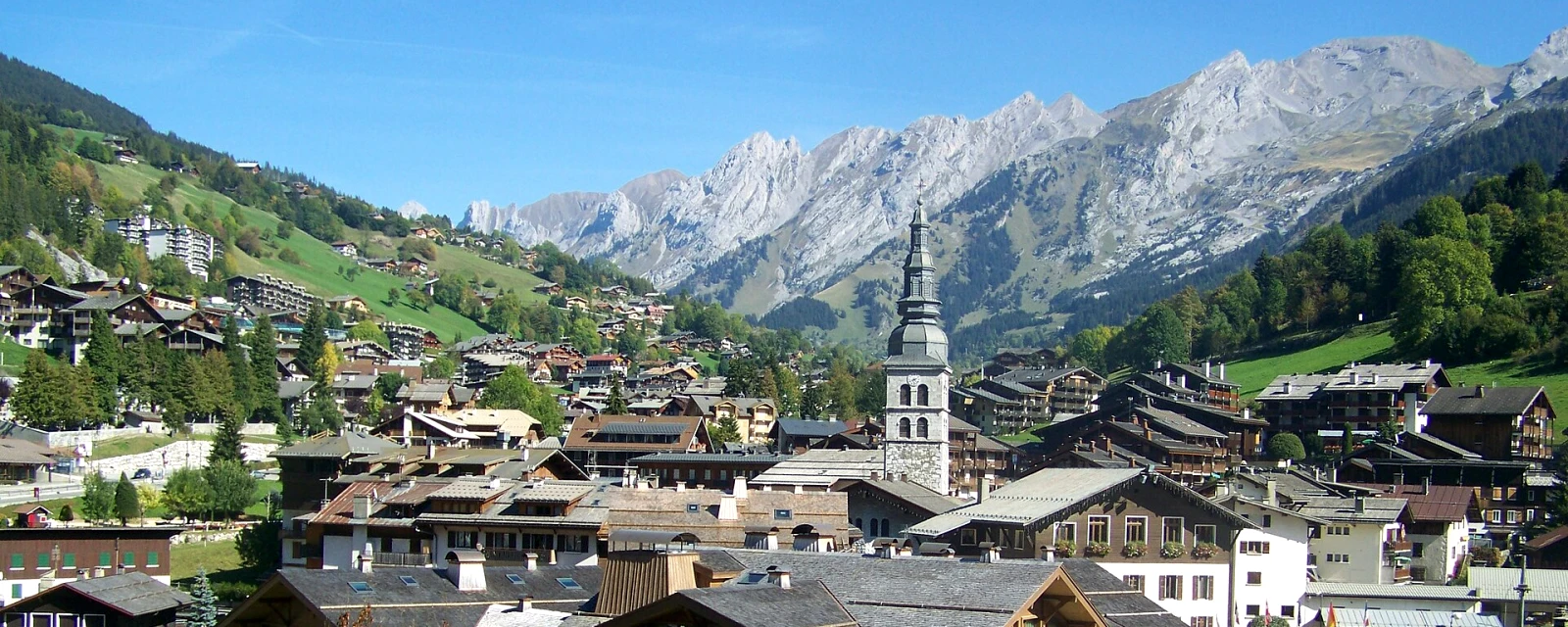 Vue de La Clusaz, Haute-Savoie
