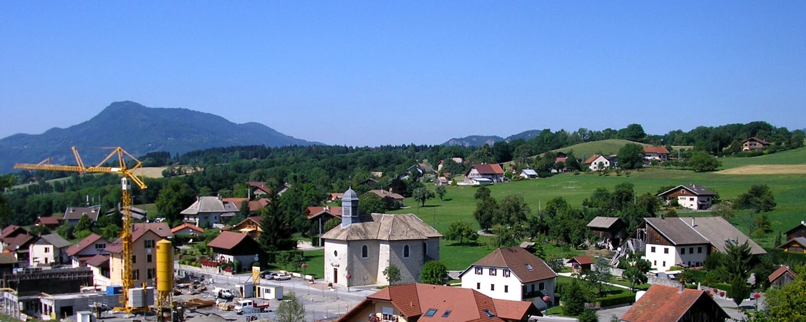 Vue de Faucigny, Haute-Savoie