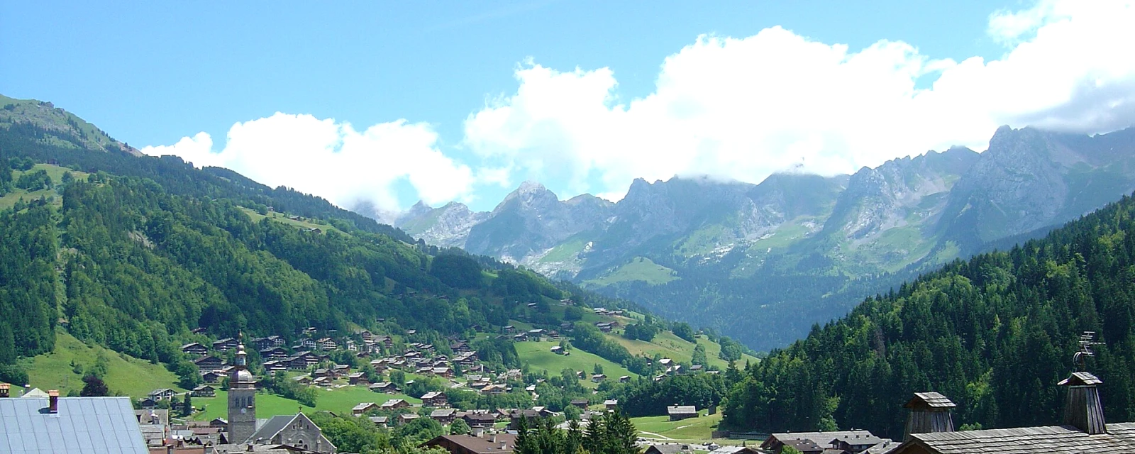 Vue de Le Grand-Bornand, Haute-Savoie