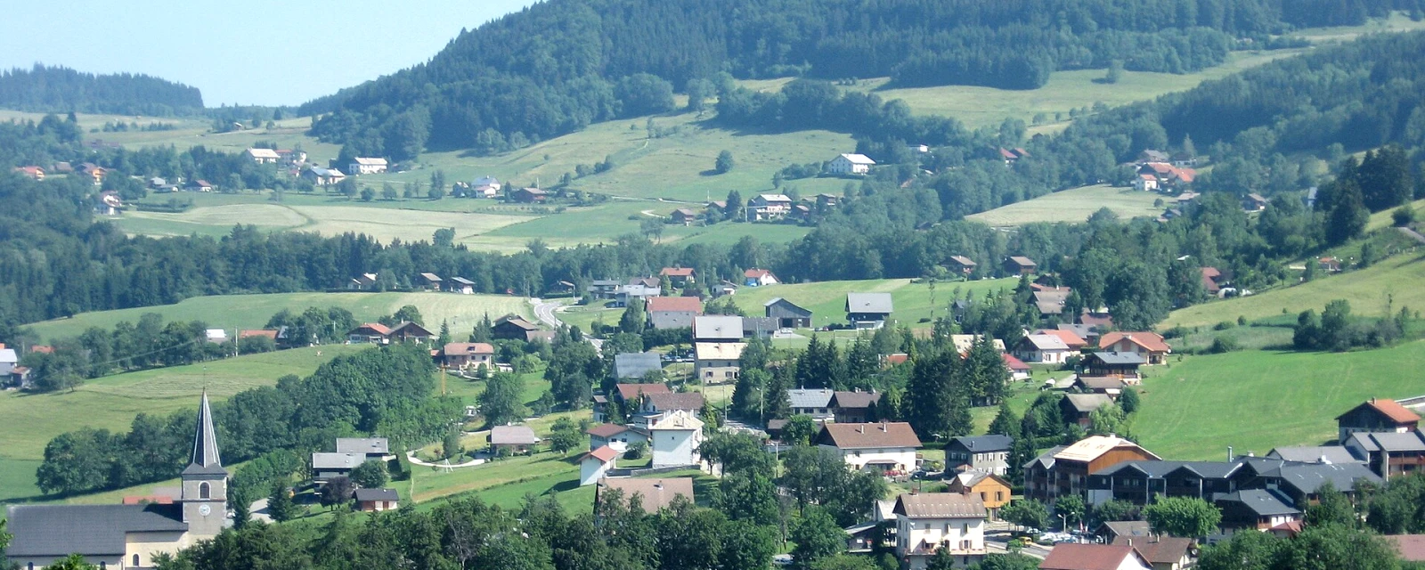 Vue de Habère-Poche, Haute-Savoie