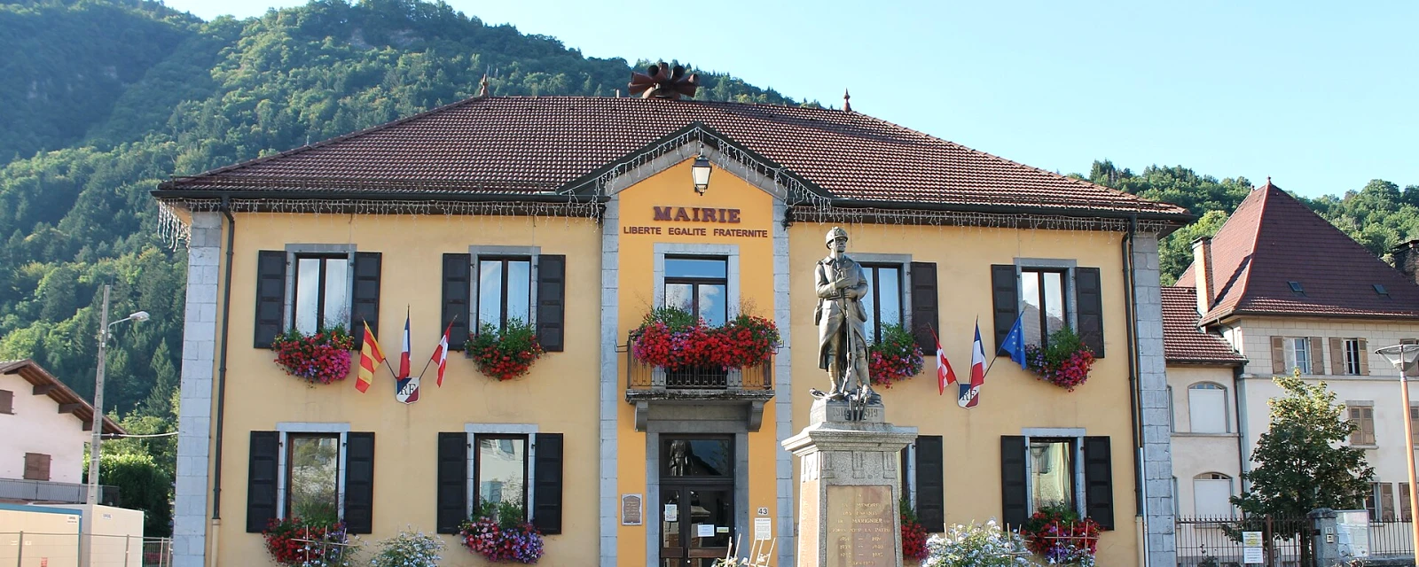 Vue de Marignier, Haute-Savoie