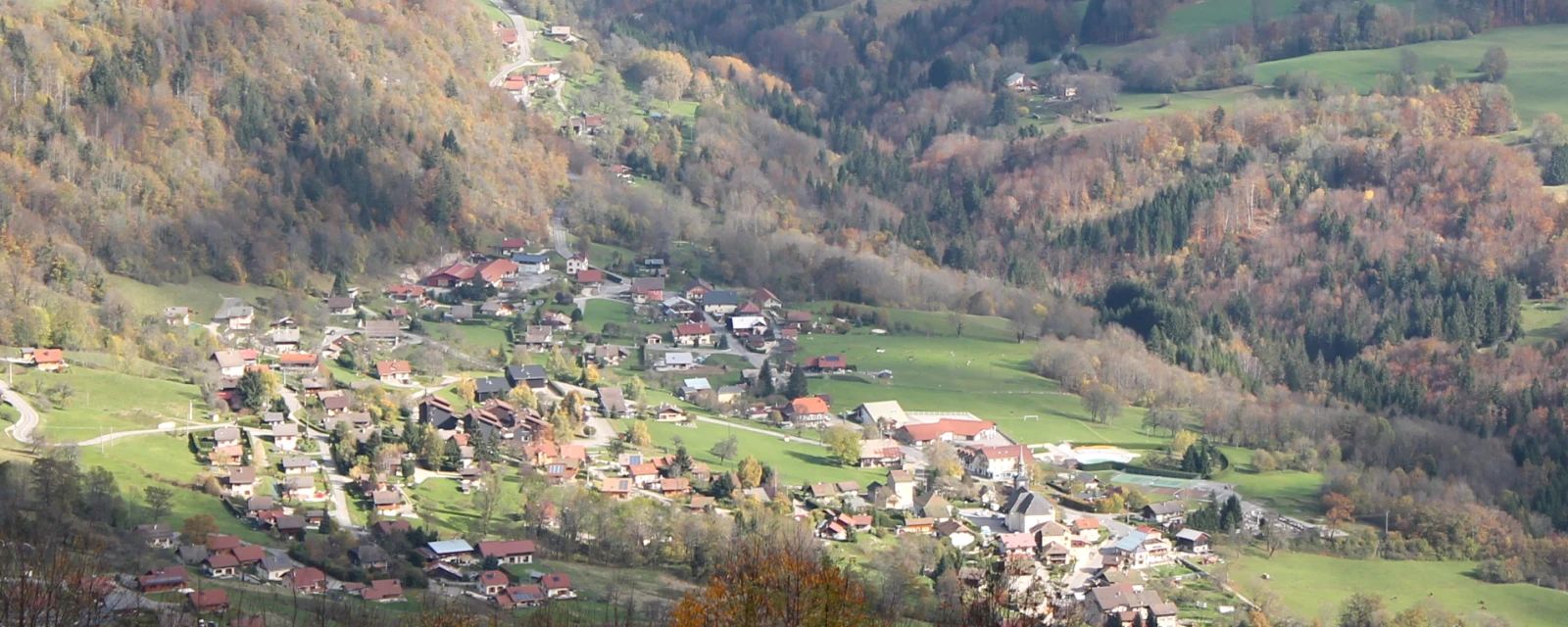 Vue de Onnion, Haute-Savoie