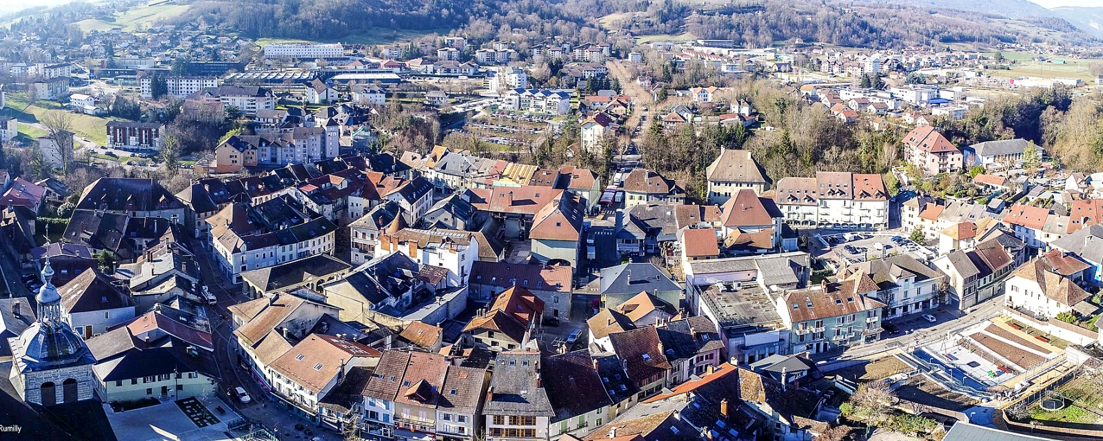 Vue de Rumilly, Haute-Savoie