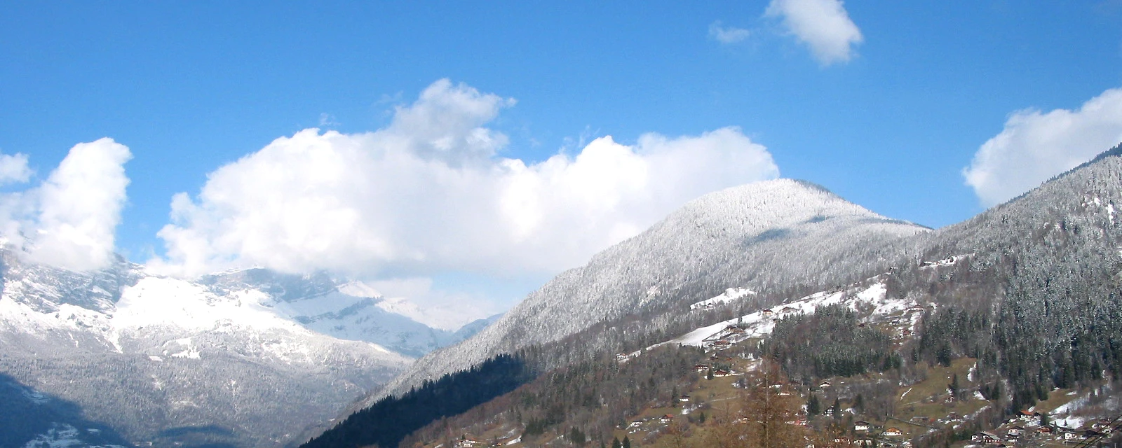 Vue de Saint-Gervais-les-Bains, Haute-Savoie