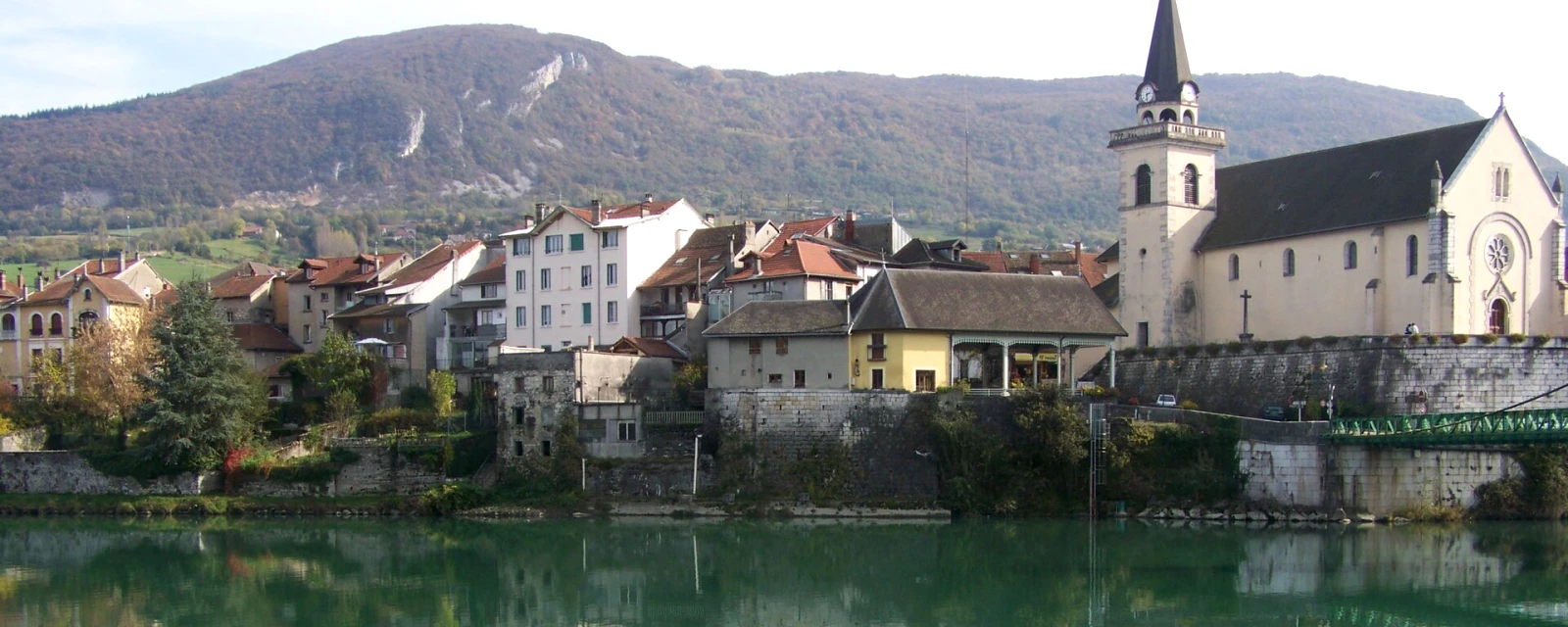 Vue de Seyssel, Haute-Savoie