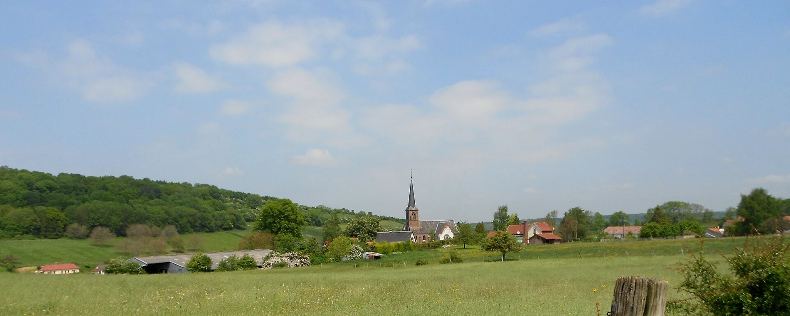 Vue de Bazinval, Seine-Maritime